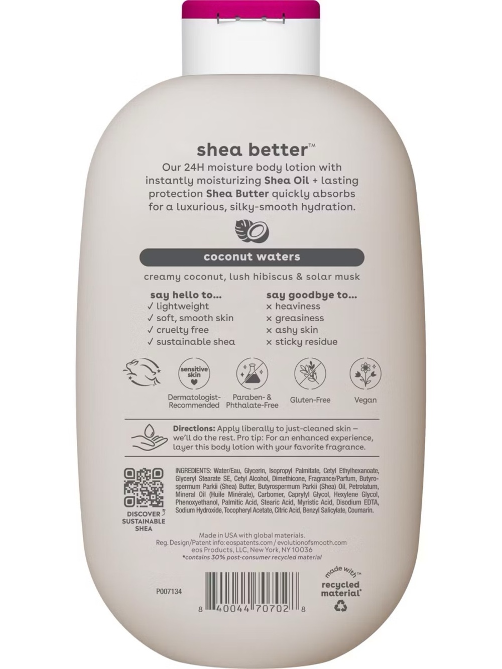 BRAND 🆕 EOS Shea Better 24H Moisture Body Lotion - Coconut Waters 🥥💦 - Picture 2 of 8